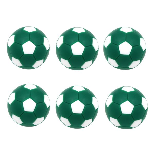 6 Pack Sports Foosball Table Soccer Replacement Balls - Mini Soccer Balls Table Football Balls 32mm - Multiple Colors