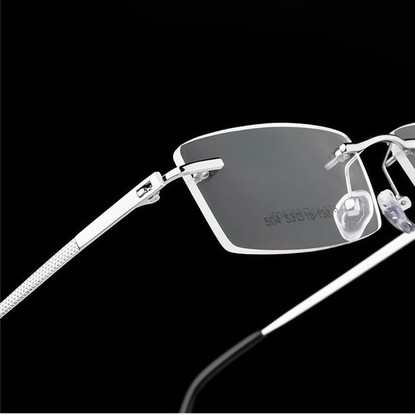 2020 new titanium frame glasses can be customized prescription glasses fashion business frameless square, Black
2020 new titanium frame glasses can be customized prescription glasses fashion business frameless square, Black