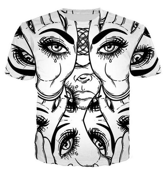 new fashion mens / womans eyes shirt summer style funny 3d print casual t-shirt plus size t0182, White;black
new fashion mens / womans eyes shirt summer style funny 3d print casual t-shirt plus size t0182, White;black
