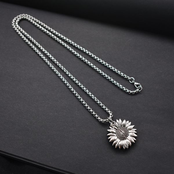 personality hip hop fashion sunflower sun flower pendant necklace men and women sweater chain 1pcs, Silver
personality hip hop fashion sunflower sun flower pendant necklace men and women sweater chain 1pcs, Silver