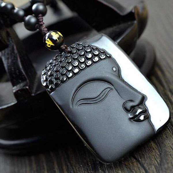 jadery handmade natural black obsidian gem buddha head pendant necklace amulet men or women extend bead chain prayer necklace, Silver
jadery handmade natural black obsidian gem buddha head pendant necklace amulet men or women extend bead chain prayer necklace, Silver