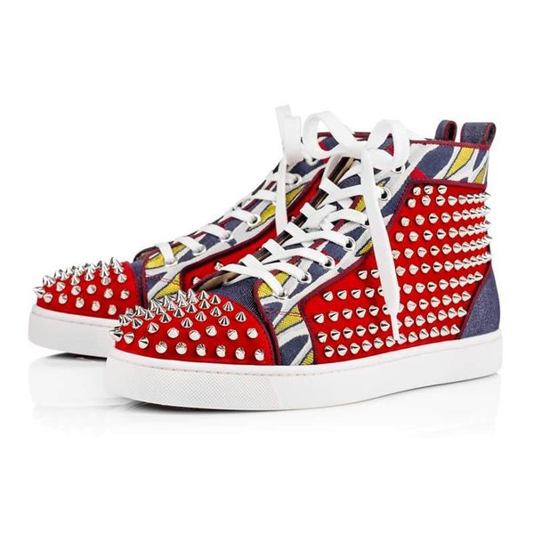 designer shoes studded spikes triple black red suede leather men women flat bottoms luxury casual shoes fashion sneakers 36-47 with box lts
designer shoes studded spikes triple black red suede leather men women flat bottoms luxury casual shoes fashion sneakers 36-47 with box lts