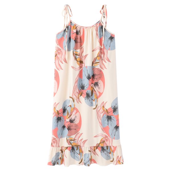sleepshirts cotton women nightwear sleeveless cute night dress chic floral printing sling dress strap style plus size nightgowns, Black;red
sleepshirts cotton women nightwear sleeveless cute night dress chic floral printing sling dress strap style plus size nightgowns, Black;red