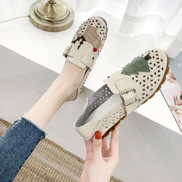 women's shoes summer shoes 2020 new muffin thick bottom wild fashion deer casual hollow peas, Black
women's shoes summer shoes 2020 new muffin thick bottom wild fashion deer casual hollow peas, Black