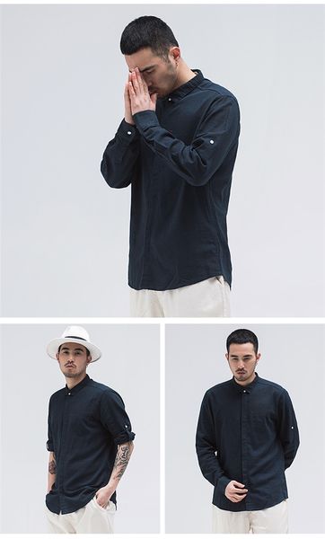 chinese style homme summer casual shirts long sleeve slim lepel neck mens fashion style casual apparel, White;black
chinese style homme summer casual shirts long sleeve slim lepel neck mens fashion style casual apparel, White;black