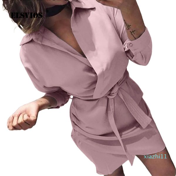 fashion-elsvios 2019 women summer shirt dress casual solid long sleeve turn-down collar high street dress blet elegant office dresses, Black;gray
fashion-elsvios 2019 women summer shirt dress casual solid long sleeve turn-down collar high street dress blet elegant office dresses, Black;gray