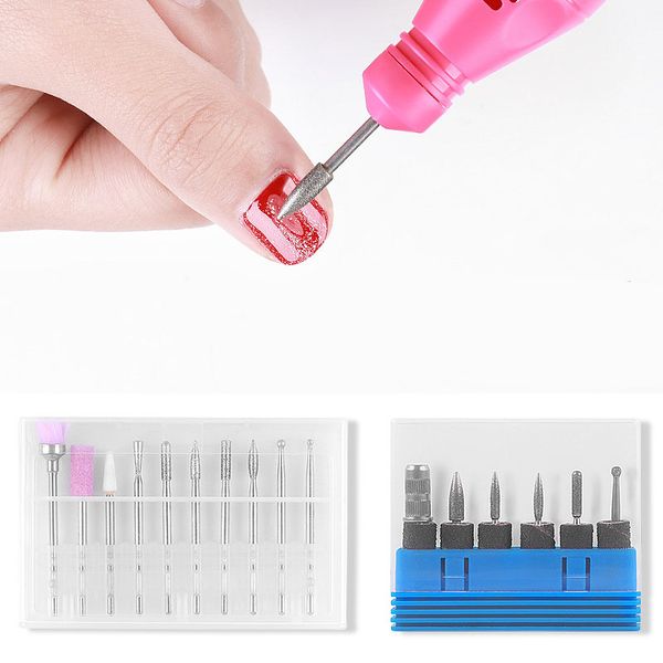 nail art equipment grinding bits accesories for gel polish manicure head diamond burrs uv nails tool shank carving polishing, Silver
nail art equipment grinding bits accesories for gel polish manicure head diamond burrs uv nails tool shank carving polishing, Silver
