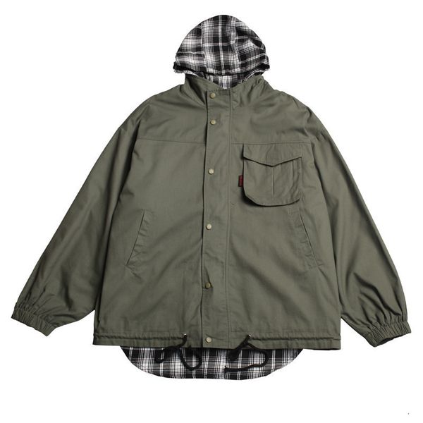 2019 spring autumn jacket men loose plaid false two pieces mens jackets and coats outwear men clothing, Black;brown
2019 spring autumn jacket men loose plaid false two pieces mens jackets and coats outwear men clothing, Black;brown