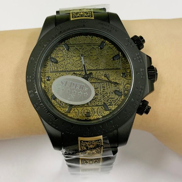 40mm men watch carving pattern black+gold steel strip automatic movement men's watches, Slivery;brown
40mm men watch carving pattern black+gold steel strip automatic movement men's watches, Slivery;brown
