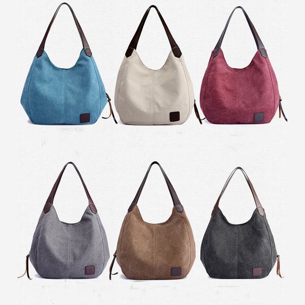 women's canvas handbags female hobos single shoulder bags vintage solid multi-pocket ladies totes bolsas
women's canvas handbags female hobos single shoulder bags vintage solid multi-pocket ladies totes bolsas