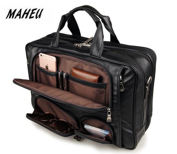 maheu black men's leather briefcase travel lapbags handle official bussiness bags on wheel mens tote handbag shoulder bag
maheu black men's leather briefcase travel lapbags handle official bussiness bags on wheel mens tote handbag shoulder bag