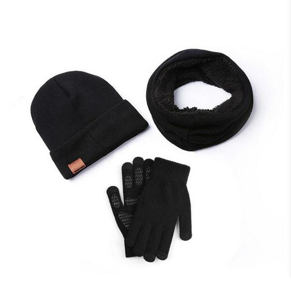 black hobbylane outdoor skiing 3 piece solid color winter wool knit warm hat scarf hat touch screen gloves sale
black hobbylane outdoor skiing 3 piece solid color winter wool knit warm hat scarf hat touch screen gloves sale