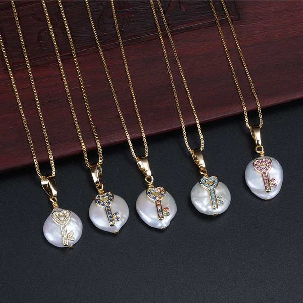 multi cz paved tiny heart key love charm freshwater pearl bead gold thin link chain pendant choker necklaces collier for women, Golden;silver
multi cz paved tiny heart key love charm freshwater pearl bead gold thin link chain pendant choker necklaces collier for women, Golden;silver