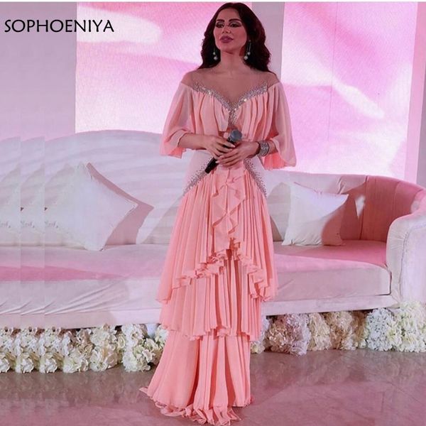 new arrival chiffon half sleeve arabic evening dresses long 2019 muslim evening dress party gown abiye gece elbisesi, White;black
new arrival chiffon half sleeve arabic evening dresses long 2019 muslim evening dress party gown abiye gece elbisesi, White;black