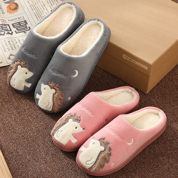 cute hedgehog women winter home slippers cartoon animal slip on soft winter warm house shoes men women slippers indoor bedroom, Black
cute hedgehog women winter home slippers cartoon animal slip on soft winter warm house shoes men women slippers indoor bedroom, Black