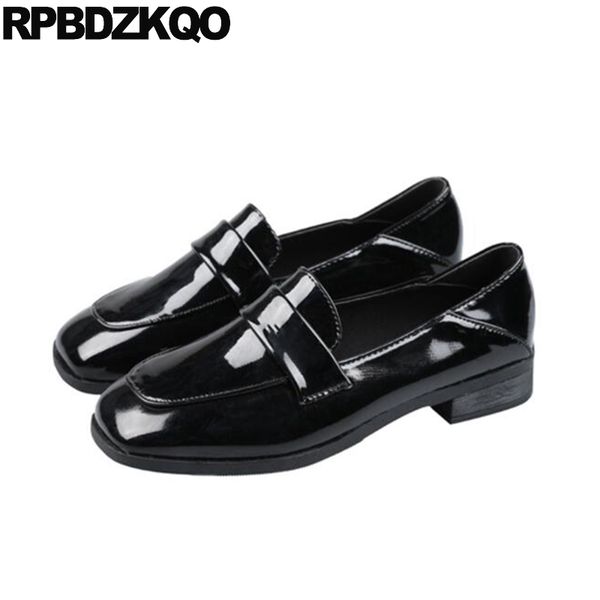 square toe factory direct black spring autumn shoes china ladies loafers patent leather 2019 chinese flats slip on women
square toe factory direct black spring autumn shoes china ladies loafers patent leather 2019 chinese flats slip on women