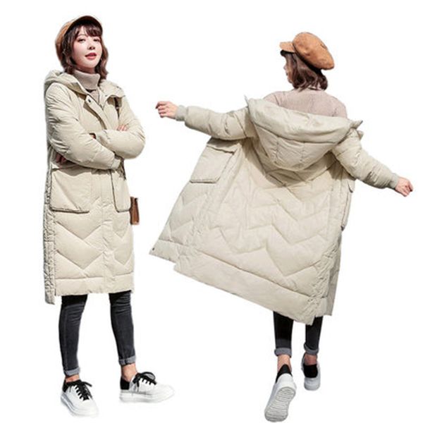 2019 nueva chaqueta de algodón de invierno abrigo algodón mujer larga suelta chaqueta, Black
2019 nueva chaqueta de algodón de invierno abrigo algodón mujer larga suelta chaqueta, Black
