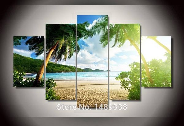 5 pcs printed beach palm tree group painting children's room decor hd print poster picture canvas
5 pcs printed beach palm tree group painting children's room decor hd print poster picture canvas