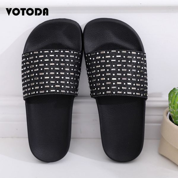 summer women rhinestone slippers flip flops slides woman crystal diamond bling beach slides sandals flat bottom casual shoes, Black
summer women rhinestone slippers flip flops slides woman crystal diamond bling beach slides sandals flat bottom casual shoes, Black