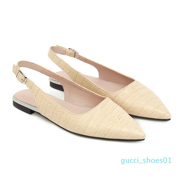 qutaa 2020 back strap slingback buckle summer women flats shoes pointed toe pu leather comfort ladies sandals big size 34-43 g01, Black
qutaa 2020 back strap slingback buckle summer women flats shoes pointed toe pu leather comfort ladies sandals big size 34-43 g01, Black