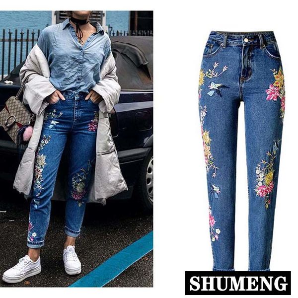new fashion women clothes denim pants straight long jeans pants 3d flowers embroidery high waist ladies jeans legging trousers, Blue
new fashion women clothes denim pants straight long jeans pants 3d flowers embroidery high waist ladies jeans legging trousers, Blue