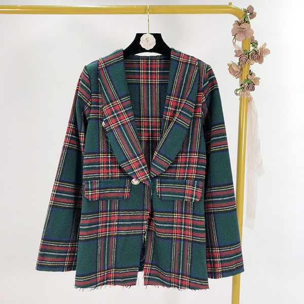 2020 retro color-checked plaid british style double-breasted woolen suit suit female green fruit collar coat, White;black
2020 retro color-checked plaid british style double-breasted woolen suit suit female green fruit collar coat, White;black