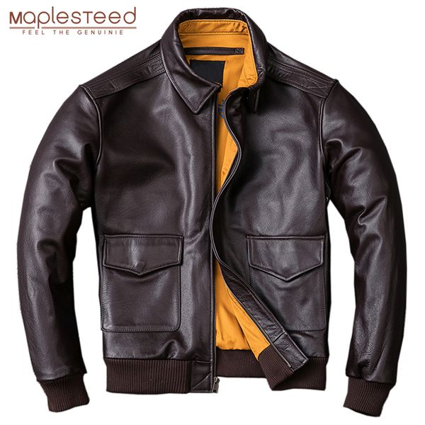 maplesteed men leather jacket pilot jackets flight a2 jacket black brown 100% calf skin coat autumn 4xl m154
maplesteed men leather jacket pilot jackets flight a2 jacket black brown 100% calf skin coat autumn 4xl m154