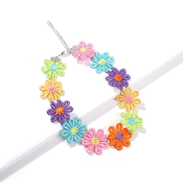 2n6939 mei di europe and america new style features national wind embroidered necklace spring and summer popular fluorescence co, Silver
2n6939 mei di europe and america new style features national wind embroidered necklace spring and summer popular fluorescence co, Silver