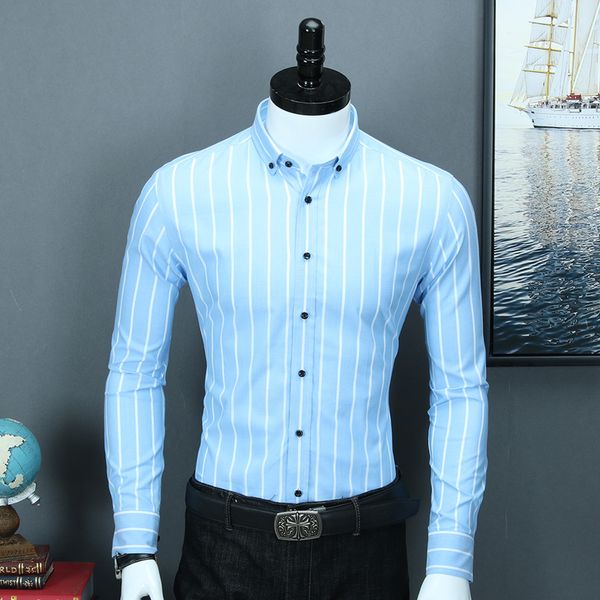 men's long sleeve vertical striped button down dress shirt smart casual standard-fit high-quality pure cotton work office shirts, White;black
men's long sleeve vertical striped button down dress shirt smart casual standard-fit high-quality pure cotton work office shirts, White;black