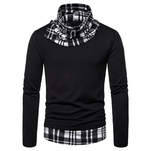 casual male fashion autumn black and white fake two pieces knitwears pullovers men's knitted turtleneck sweater checked sweaters, White;black
casual male fashion autumn black and white fake two pieces knitwears pullovers men's knitted turtleneck sweater checked sweaters, White;black