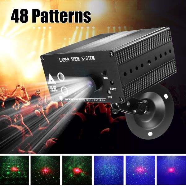 Полноцветный 48 шаблонов Вращающийся RGB LED Лазерный сценический прожектор RED Зелен
Полноцветный 48 шаблонов Вращающийся RGB LED Лазерный сценический прожектор RED Зелен