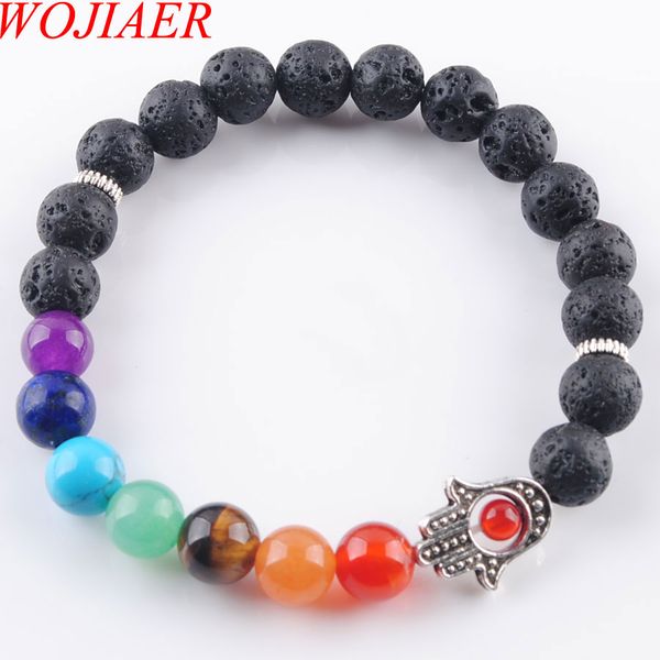 wojiaer 8mm natural black volcano stone round beads palm bracelets 7 chakra healing mala meditation prayer yoga women jewelry dk3255
wojiaer 8mm natural black volcano stone round beads palm bracelets 7 chakra healing mala meditation prayer yoga women jewelry dk3255