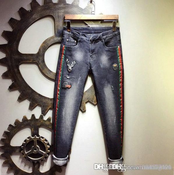 men's skinny fashion designer shorts slim motorcycle moto biker causal mens denim pants hip hop jeans de designer pour hommes, Blue
men's skinny fashion designer shorts slim motorcycle moto biker causal mens denim pants hip hop jeans de designer pour hommes, Blue