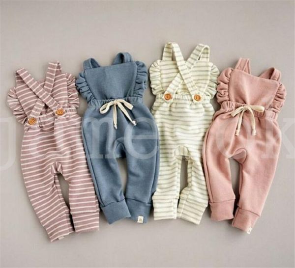 new born baby clothes backless striped ruffle romper overalls jumpsuit clothes baby girl girl romper kids suspender jumpsuit da254, Blue 
new born baby clothes backless striped ruffle romper overalls jumpsuit clothes baby girl girl romper kids suspender jumpsuit da254, Blue