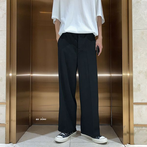 men's dress pants 2020 autumn new slim straight color straight leg pants wide leg casual personality youth men's wear, White;black
men's dress pants 2020 autumn new slim straight color straight leg pants wide leg casual personality youth men's wear, White;black