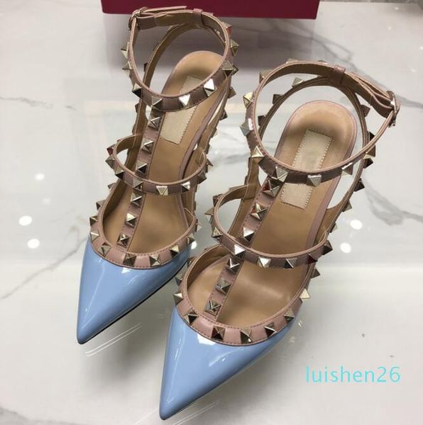 2019 brand women pumps wedding shoes woman high heels sandal nude fashion ankle straps rivets shoes high heels bridal shoes l26, Black
2019 brand women pumps wedding shoes woman high heels sandal nude fashion ankle straps rivets shoes high heels bridal shoes l26, Black