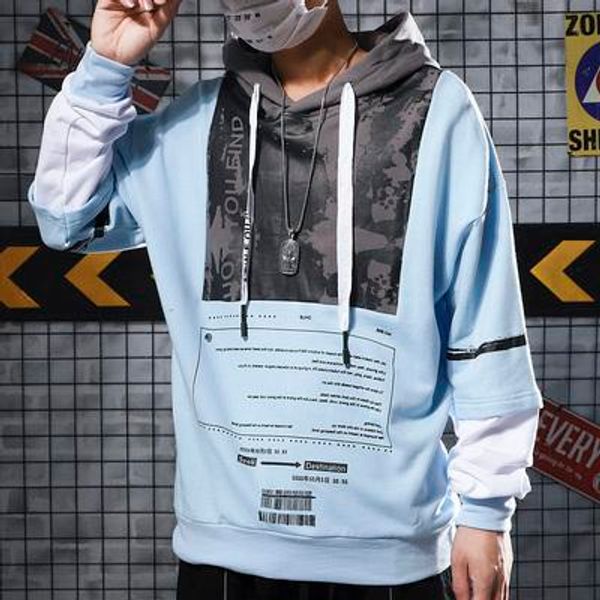 blue and white coloured sweatshirt boys trend fashion loose ink letter printing autumn mens designer hoodies, Black
blue and white coloured sweatshirt boys trend fashion loose ink letter printing autumn mens designer hoodies, Black