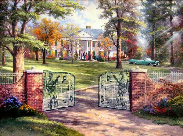 thomas kinkade graceland 50th anniversary home decor handpainted &hd print oil painting on canvas wall art canvas pictures 200129
thomas kinkade graceland 50th anniversary home decor handpainted &hd print oil painting on canvas wall art canvas pictures 200129