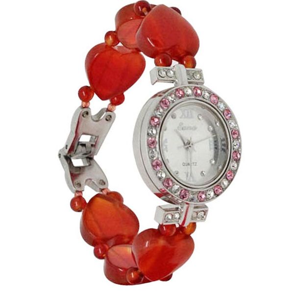 fashion women quartz bracelet watch female nature red agate wristwatch for girlfriend students gifts jewerly, Slivery;brown
fashion women quartz bracelet watch female nature red agate wristwatch for girlfriend students gifts jewerly, Slivery;brown