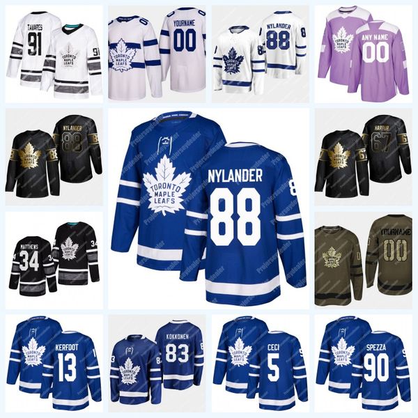 88 William Nylander Toronto Maple Leafs 5 Cody Ceci 13 Kerfoot 67 Harpur Jason Spezza Andersen Tavares Marner Matthews Rielly Jersey
88 William Nylander Toronto Maple Leafs 5 Cody Ceci 13 Kerfoot 67 Harpur Jason Spezza Andersen Tavares Marner Matthews Rielly Jersey