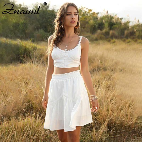 fashion womensummer white two-piece set strapless backless camis pleated skirt casual high waist skirts holiday set
fashion womensummer white two-piece set strapless backless camis pleated skirt casual high waist skirts holiday set