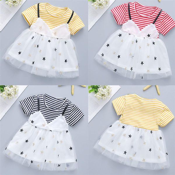dress for girls summer toddler sweet lovely baby girl dresses stars striped strap patchwork tulle dress casual soft clothes, Red;yellow
dress for girls summer toddler sweet lovely baby girl dresses stars striped strap patchwork tulle dress casual soft clothes, Red;yellow