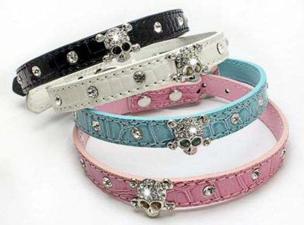 halloween skull pet dog collars adjustable pu leather rhinestone bling dog cat necklace pet puppy teddy kitten necklaces
halloween skull pet dog collars adjustable pu leather rhinestone bling dog cat necklace pet puppy teddy kitten necklaces