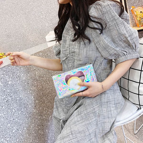 fashion harajuku ladies laser holding a heart-shaped lipstick storage bags exquisite pvc candy color square cosmetic bags #u
fashion harajuku ladies laser holding a heart-shaped lipstick storage bags exquisite pvc candy color square cosmetic bags #u