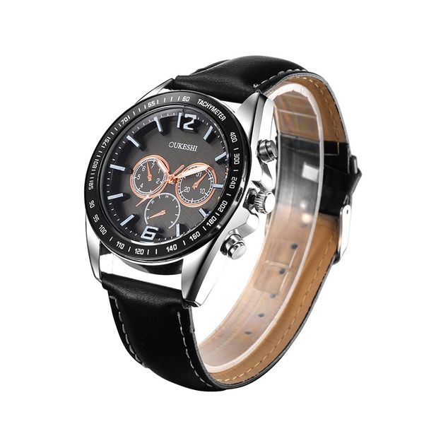casual sport watches for men black brand luxury leather wrist watch man clock fashion wristwatch, Slivery;brown
casual sport watches for men black brand luxury leather wrist watch man clock fashion wristwatch, Slivery;brown