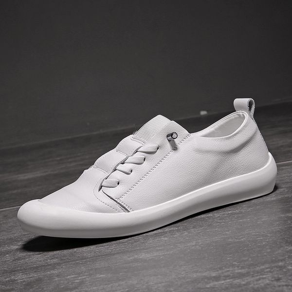 genuine leather white shoes man flats bottoms loafers lace-up mens sneakers soft leather shoe jogger shoe zy777, Black
genuine leather white shoes man flats bottoms loafers lace-up mens sneakers soft leather shoe jogger shoe zy777, Black