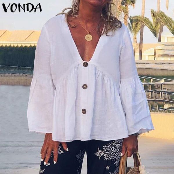 white shirts women spring summer tunic v neck flare sleeve blouses and 2019 vonda female casual blusa plus size shirts
white shirts women spring summer tunic v neck flare sleeve blouses and 2019 vonda female casual blusa plus size shirts