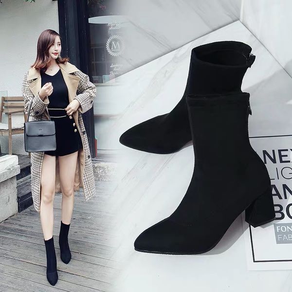 new autumn and winter boots, stretch boots, high-heeled boots, british style and velvet martin boots.girl zipper boot, Black
new autumn and winter boots, stretch boots, high-heeled boots, british style and velvet martin boots.girl zipper boot, Black