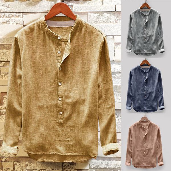 men's casual shirts simple solid color mens spring harajuku button camisas casuales linen cotton long sleeve retro blouse abbigliamento, White;black
men's casual shirts simple solid color mens spring harajuku button camisas casuales linen cotton long sleeve retro blouse abbigliamento, White;black