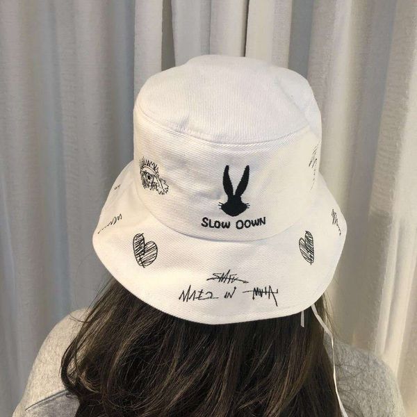 fisherman's bucket bucket all-match sun-proof and fashionable bunny's flat sun hat embroidery star's fashionable hat, Blue;gray
fisherman's bucket bucket all-match sun-proof and fashionable bunny's flat sun hat embroidery star's fashionable hat, Blue;gray